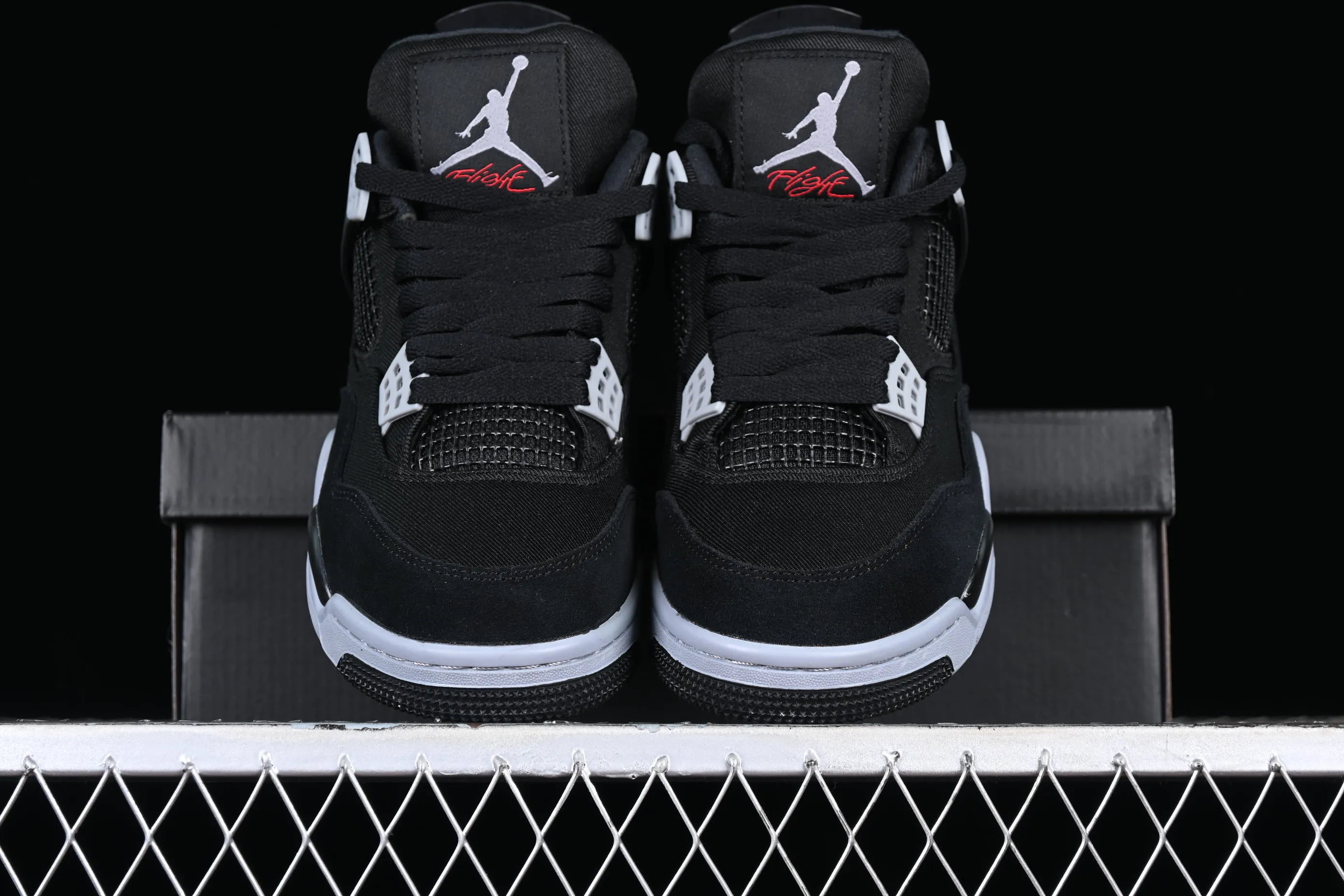 All Categories Air Jordan Jordan Series Basketball Shoes Air Jordan 4 Special Price #ZG Version Air Jordan 4 Retro "Olive Canvas" AJ4 Joe 4 Black Gray Denim DH7138-006